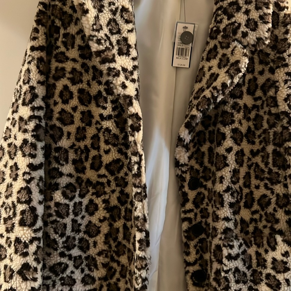 Crown & Ivy  animal print Coat